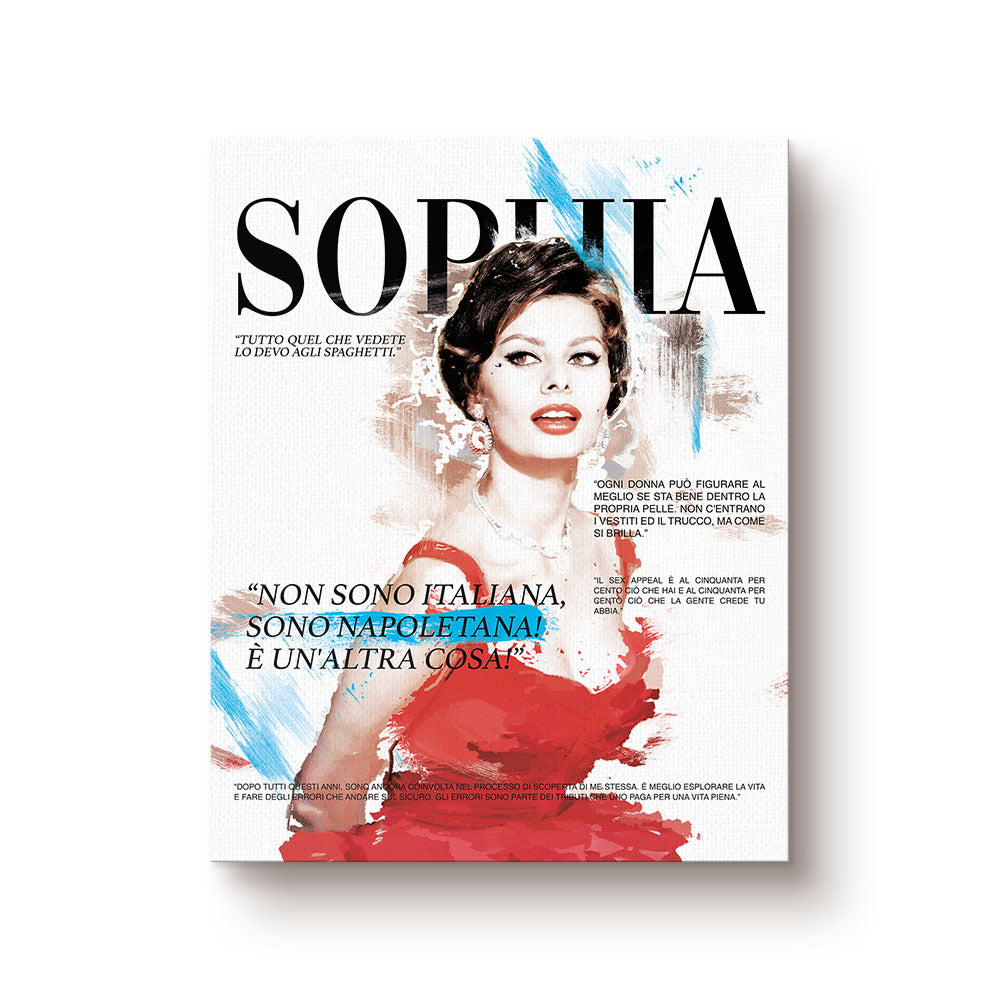 Quadro - Sophia Loren Magazine Art