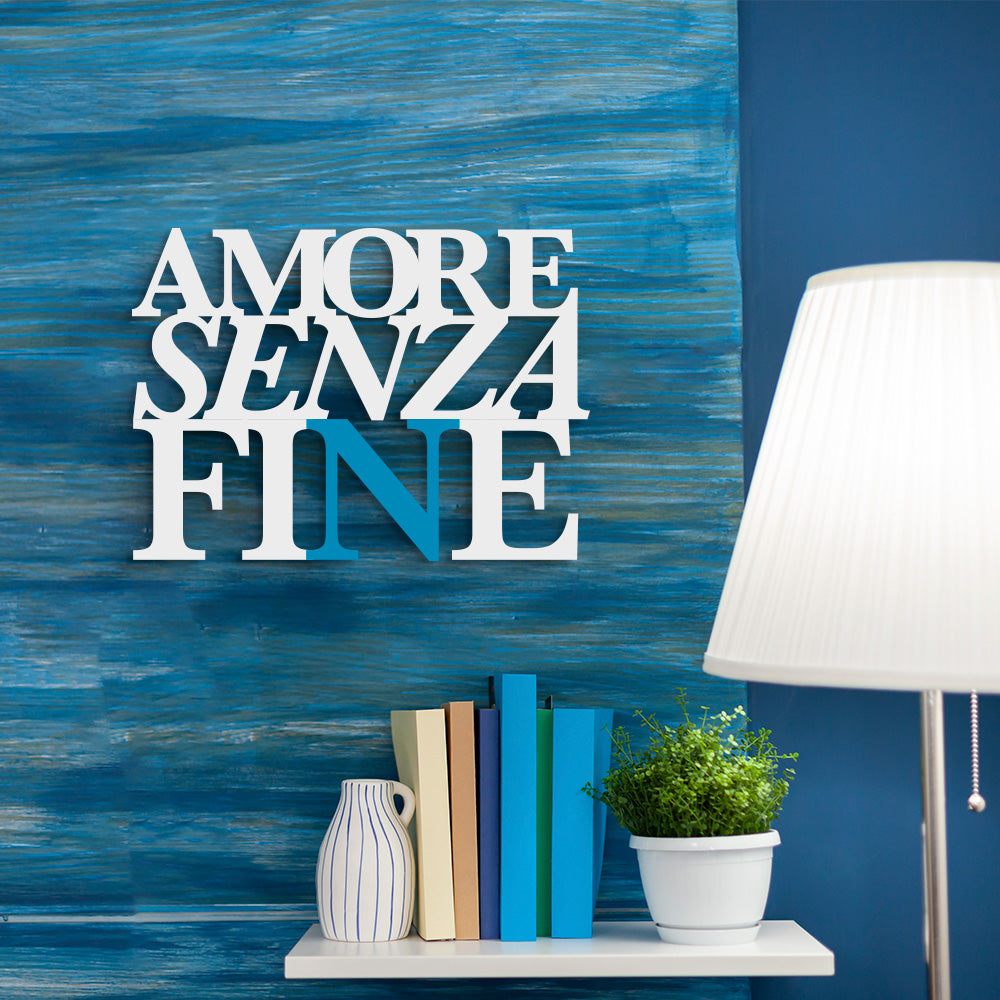 Scritta in legno - Amore Senza Fine