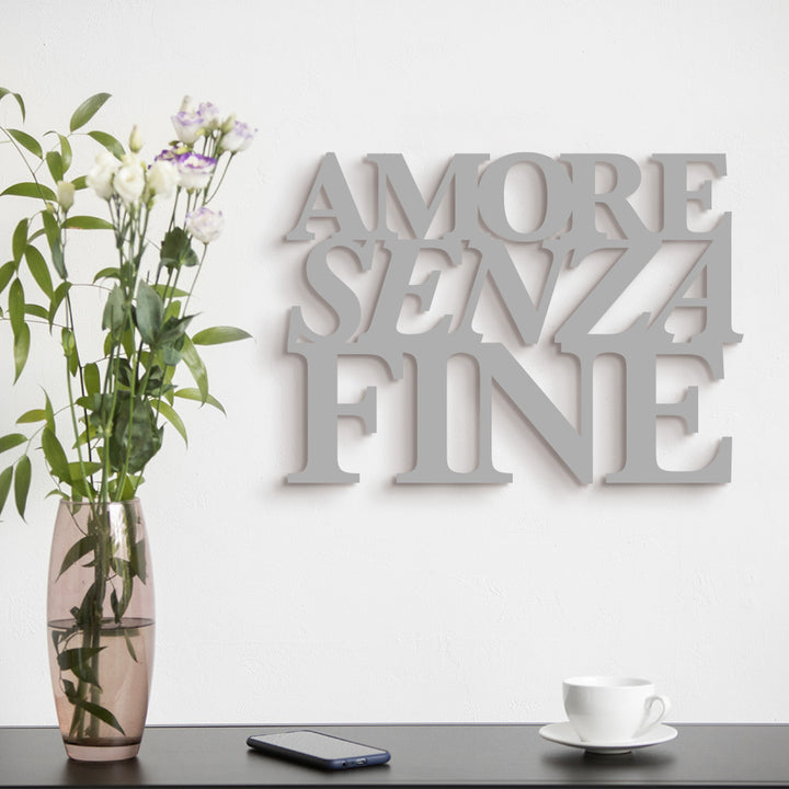 Scritta in legno - Amore Senza Fine