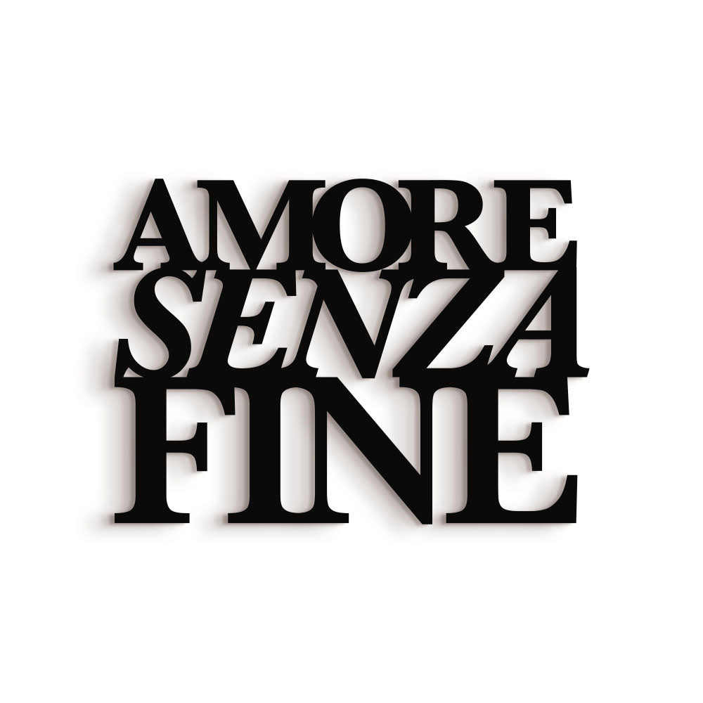 Scritta in legno - Amore Senza Fine