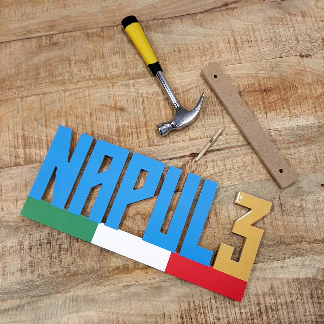 Tavoletta in legno da appendere - NAPUL3