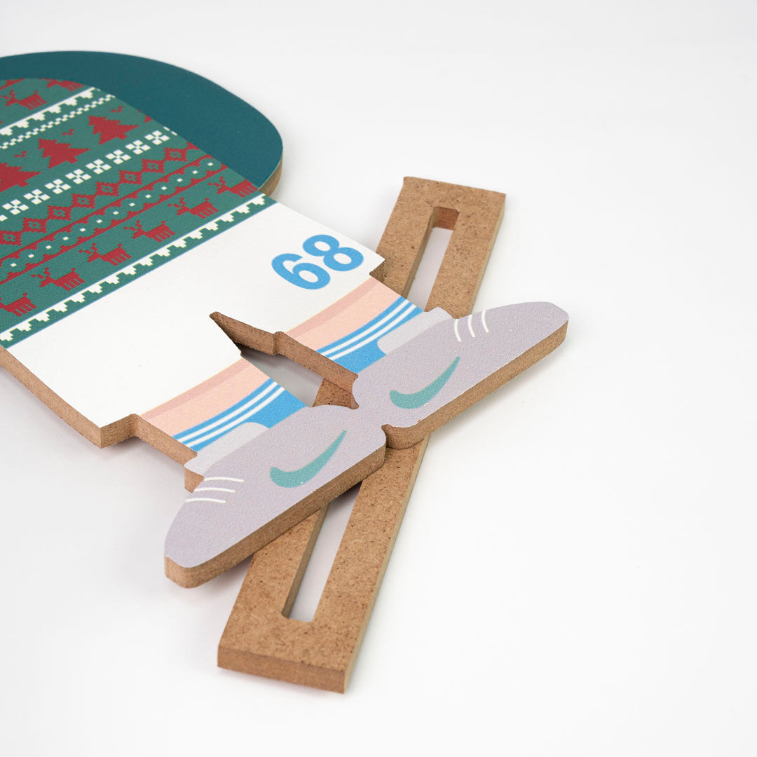 Tavoletta in legno - Folletto Lobotka 2024-25 con maglione