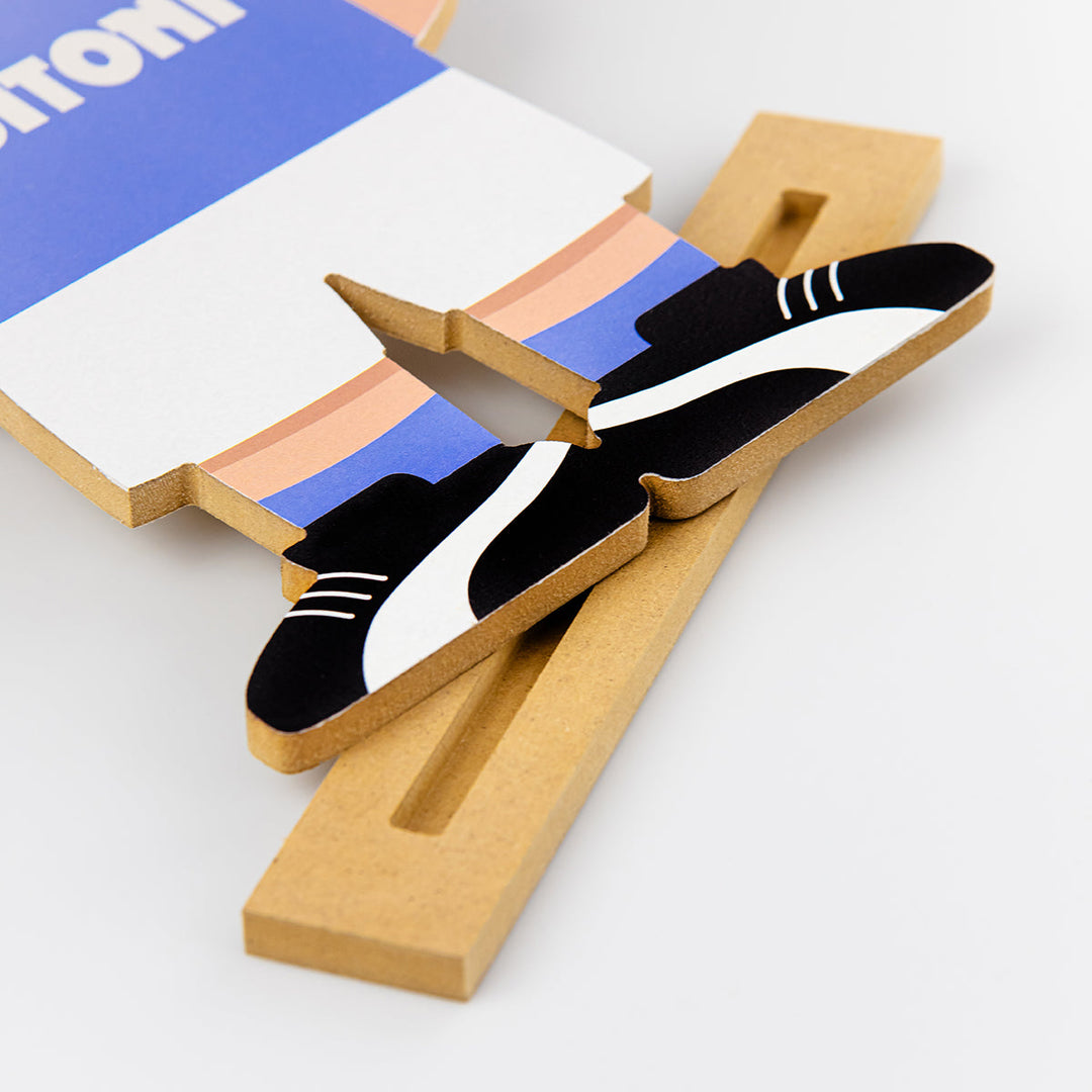 Tavoletta in legno - Folletto Maradona T-Shirt Napoli 87/88