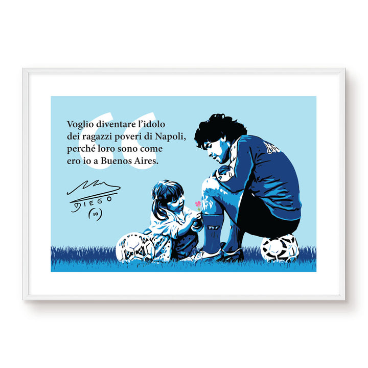Poster - Maradona e la bambina