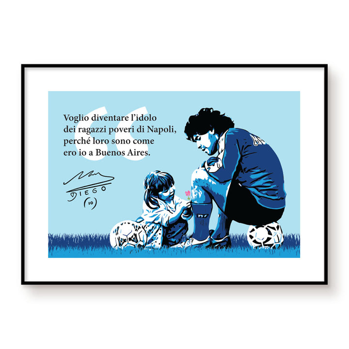 Poster - Maradona e la bambina